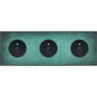 MODELEC - Façade Fascination Laiton Jade Triple Horizontale PC Pc Pc