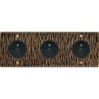 MODELEC - Façade Fascination Laiton Fauve Triple Horizontale PC Pc PC à Vis