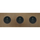 MODELEC - Façade Empreintes PLAN Vieux Bronze Triple Horiz 3 Prises de Courant, magnétique