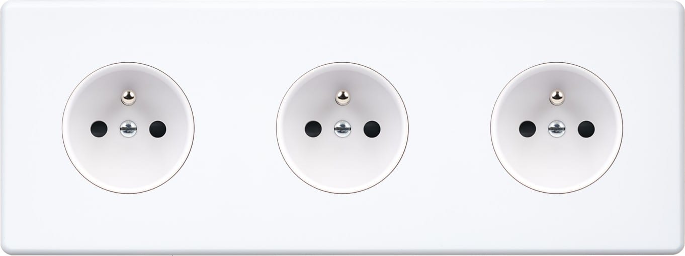 MODELEC - Façade Hitera Blanc Soft Triple Horizontale PC Pc Pc