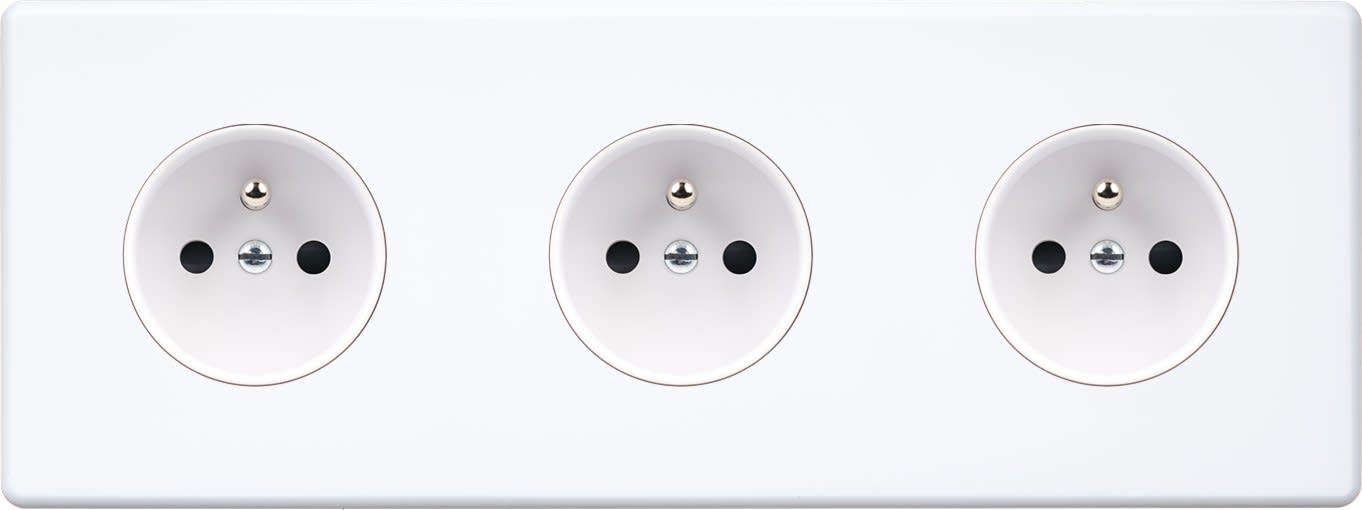 MODELEC - Façade Hitera Blanc Soft Triple Horizontale PC Pc Pc