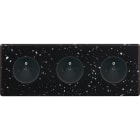 MODELEC - Façade Hitera Terrazzo Noir Triple Horizontale PC Pc Pc