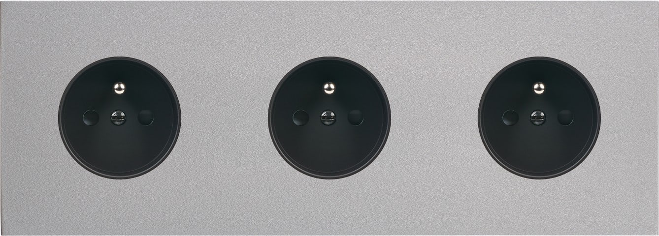 MODELEC - Façade Désir Alu Mat Triple Horizontale PC Pc Pc