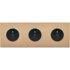 MODELEC - Façade Désir Doré Mat Triple Horizontale PC Pc Pc