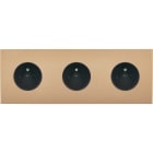 MODELEC - Façade Désir Doré Mat Triple Horizontale PC Pc Pc
