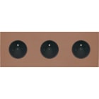 MODELEC - Façade Désir Moka Mat Triple Horizontale PC Pc Pc