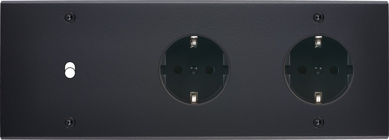 MODELEC - Façade Confidence Laiton Noir Mat Triple Horizontale B1 Pckpck V