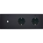 MODELEC - Façade Confidence Laiton Noir Mat Triple Horizontale B1 Pckpck V