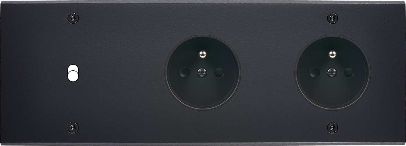 MODELEC - Façade Confidence Laiton Noir Mat Triple Horizontale B1 PC Pc à Vis