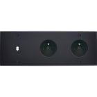 MODELEC - Façade Confidence Laiton Noir Mat Triple Horizontale B1 PC Pc à Vis