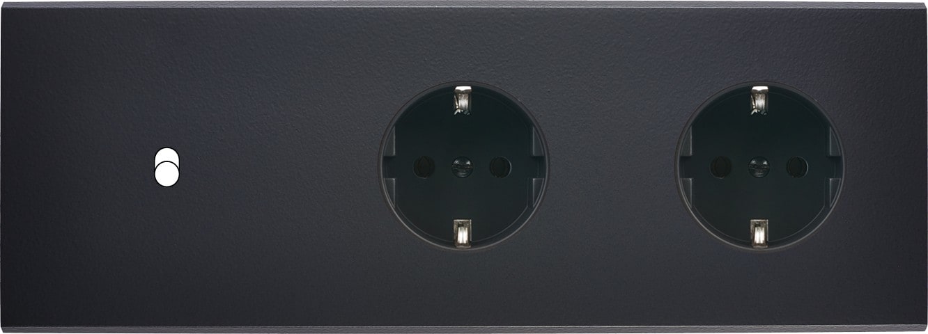 MODELEC - Façade Confidence Laiton Noir Mat Triple Horizontale B1 PCK Pck