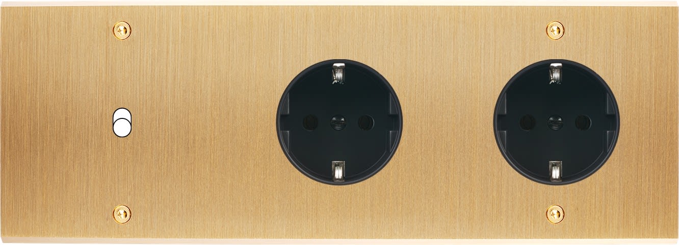 MODELEC - Façade Confidence Laiton Brosse Triple Horizontale B1 PCK Pck Vis