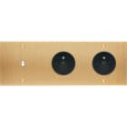 MODELEC - Façade Confidence Laiton Brosse Triple Horizontale B1 PC Pc à Vis