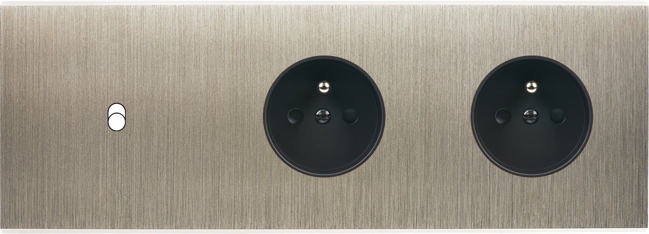MODELEC - Façade Confidence Laiton Acier Triple Horizontale B1 PC Pc