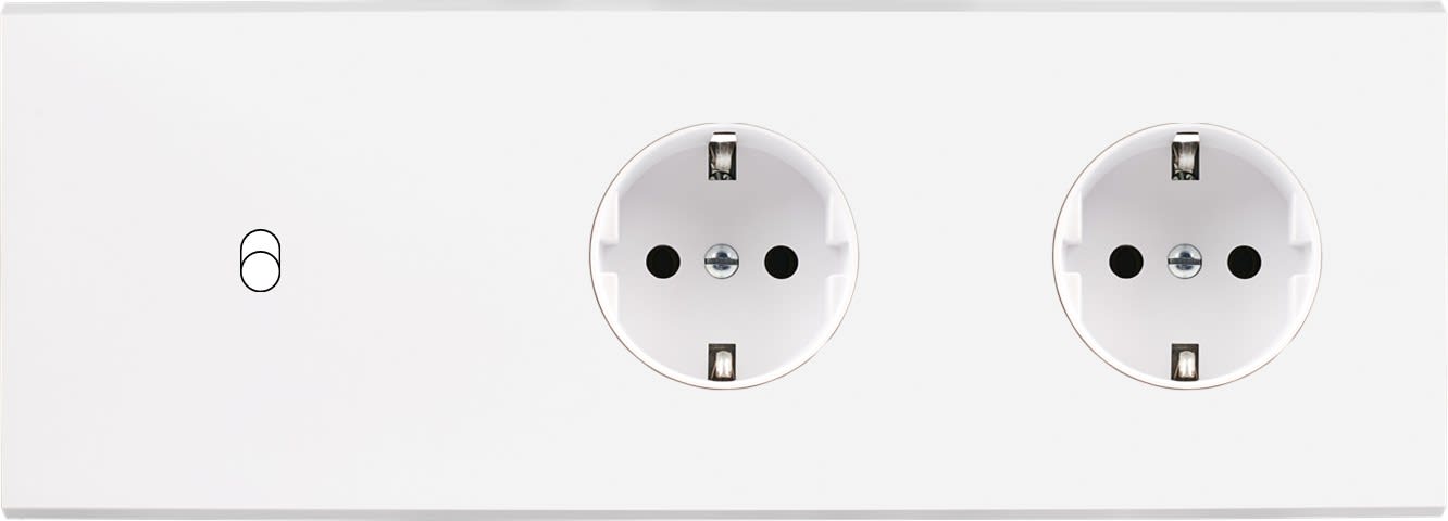 MODELEC - Façade Confidence Laiton Blanc Triple Horizontale B1 PCK Pck