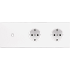 MODELEC - Façade Confidence Laiton Blanc Triple Horizontale B1 PCK Pck