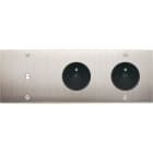 MODELEC - Façade Confidence Laiton Nickel Satine Triple Horizontale B1 PC Pc à Vis