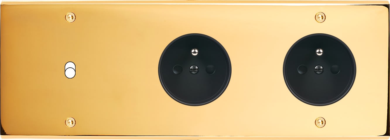 MODELEC - Façade Confidence Laiton Or Miroir Triple Horizontale B1 PC Pc à Vis