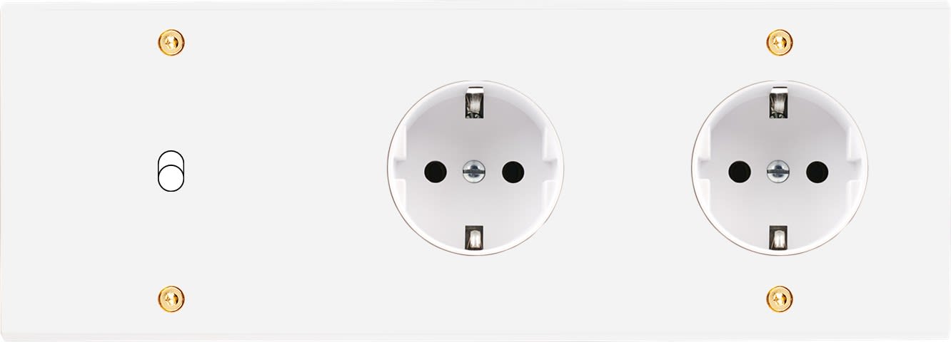 MODELEC - Façade Confidence Laiton Blanc Email Triple Horizontaleb1Pckpck V