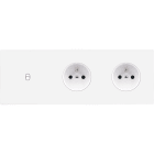 MODELEC - Façade Confidence Laiton Blanc Email Triple Horizontale B1 PC Pc