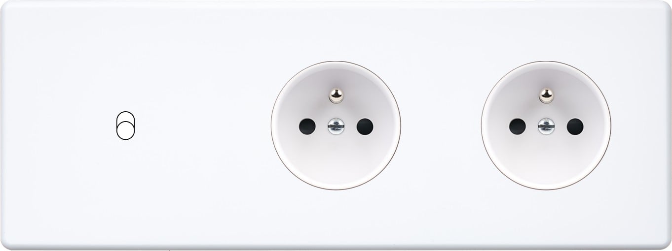MODELEC - Façade Hitera Blanc Soft Triple Horizontale B1 PC Pc