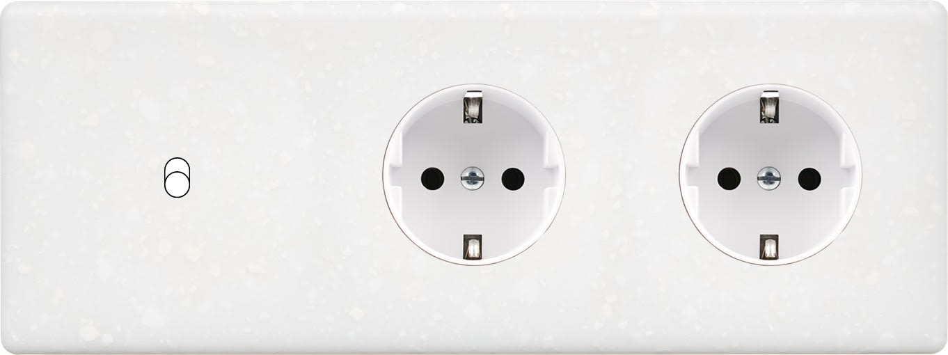 MODELEC - Façade Hitera Terrazzo Blanc Triple Horizontale B1 PCK Pck