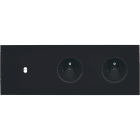 MODELEC - Façade Désir Noir Mat Triple Horizontale B1 PC Pc