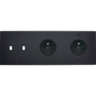 MODELEC - Façade Confidence Laiton Noir Mat Triple Horizontale B2 PC Pc à Vis