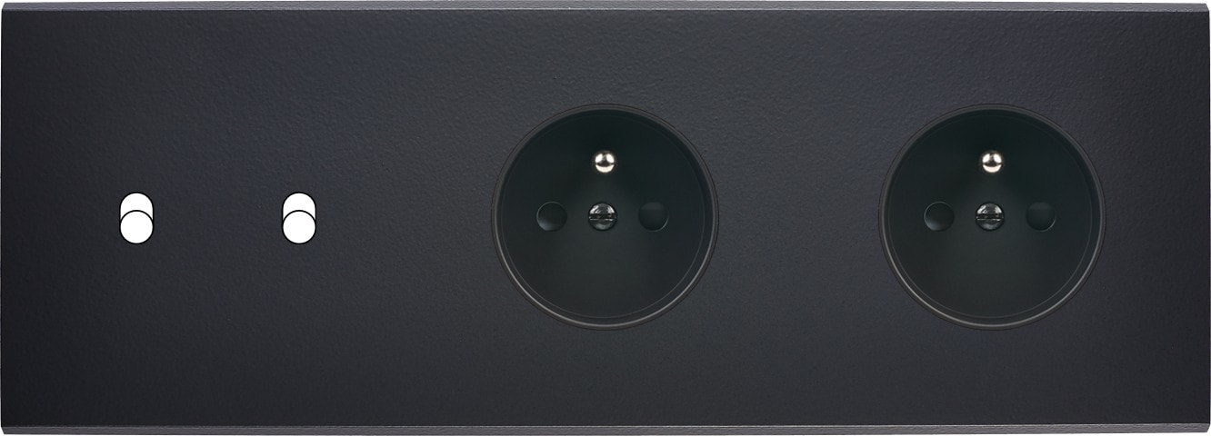 MODELEC - Façade Confidence Laiton Noir Triple Horizontale B2 PC Pc