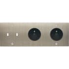 MODELEC - Façade Confidence Laiton Acier Brosse Triple Horizontale B2 PC Pc à Vis