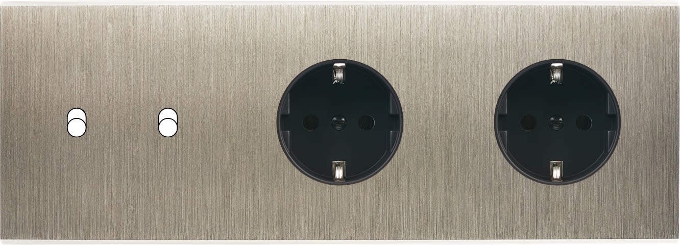 MODELEC - Façade Confidence Laiton Acier Triple Horizontale B2 PCK Pck