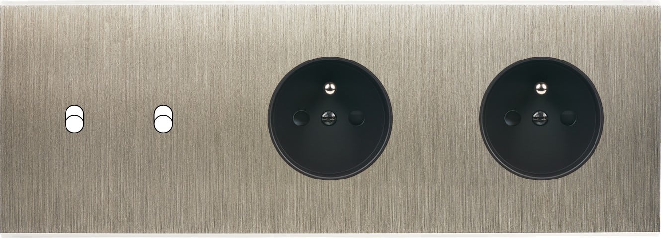 MODELEC - Façade Confidence Laiton Acier Triple Horizontale B2 PC Pc