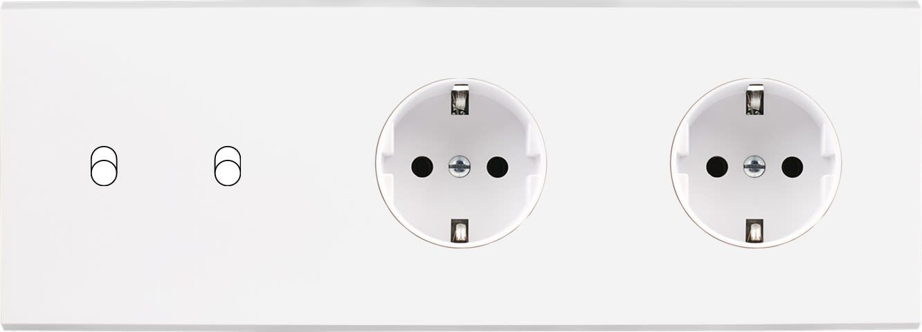 MODELEC - Façade Confidence Laiton Blanc Triple Horizontale B2 PCK Pck