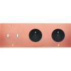 MODELEC - Façade Confidence Laiton Cuivre Satine Triple Horizontale B2 PC Pc à Vis