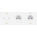 MODELEC - Façade Confidence Laiton Blanc Email Triple Horizontale B2 PC Pc à Vis