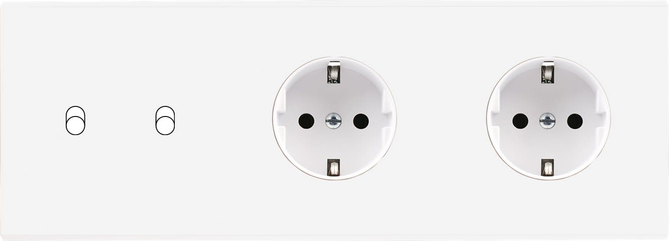 MODELEC - Façade Confidence Laiton Blanc Email Triple Horizontale B2Pckpck