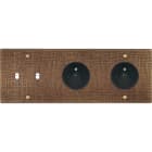 MODELEC - Façade Fascination Laiton Coslan Triple Horizontale B2 PC Pc à Vis