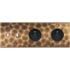 MODELEC - Façade Fascination Laiton Onde Triple Horizontale B2 PC Pc à Vis