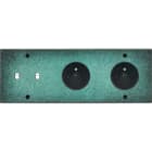 MODELEC - Façade Fascination Laiton Jade Triple Horizontale B2 PC Pc à Vis