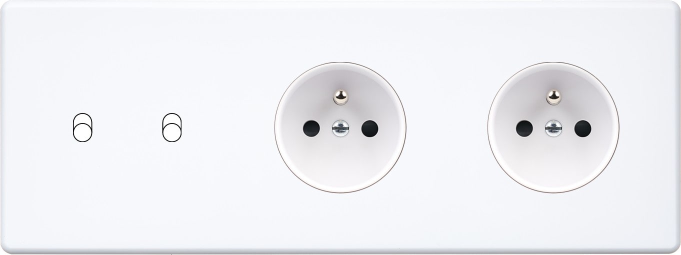 MODELEC - Façade Hitera Blanc Soft Triple Horizontale B2 PC Pc