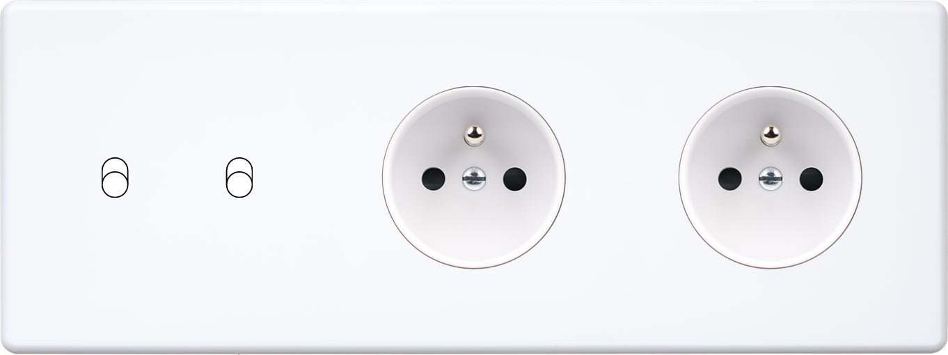 MODELEC - Façade Hitera Blanc Soft Triple Horizontale B2 PC Pc