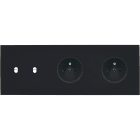 MODELEC - Façade Désir Noir Mat Triple Horizontale B2 PC Pc