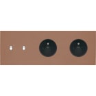 MODELEC - Façade Désir Moka Mat Triple Horizontale B2 PC Pc