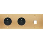 MODELEC - Façade Confidence Laiton Brosse Triple Horizontale PC Pc M1 à Vis