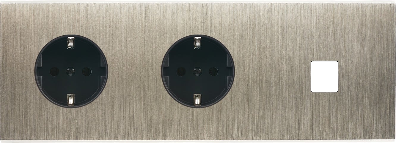 MODELEC - Façade Confidence Laiton Acier Triple Horizontale PCK Pck M1