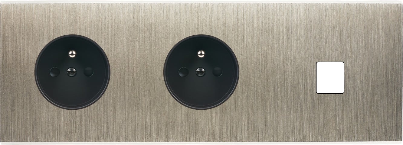 MODELEC - Façade Confidence Laiton Acier Triple Horizontale PC Pc M1
