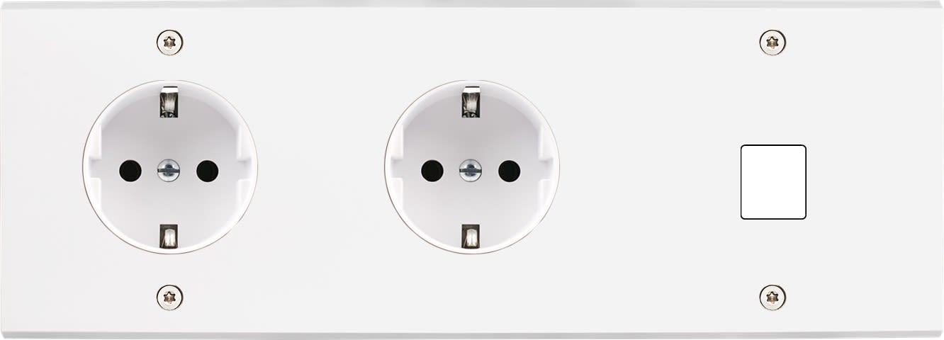 MODELEC - Façade Confidence Laiton Blanc Triple Horizontale Pckpckm1 V
