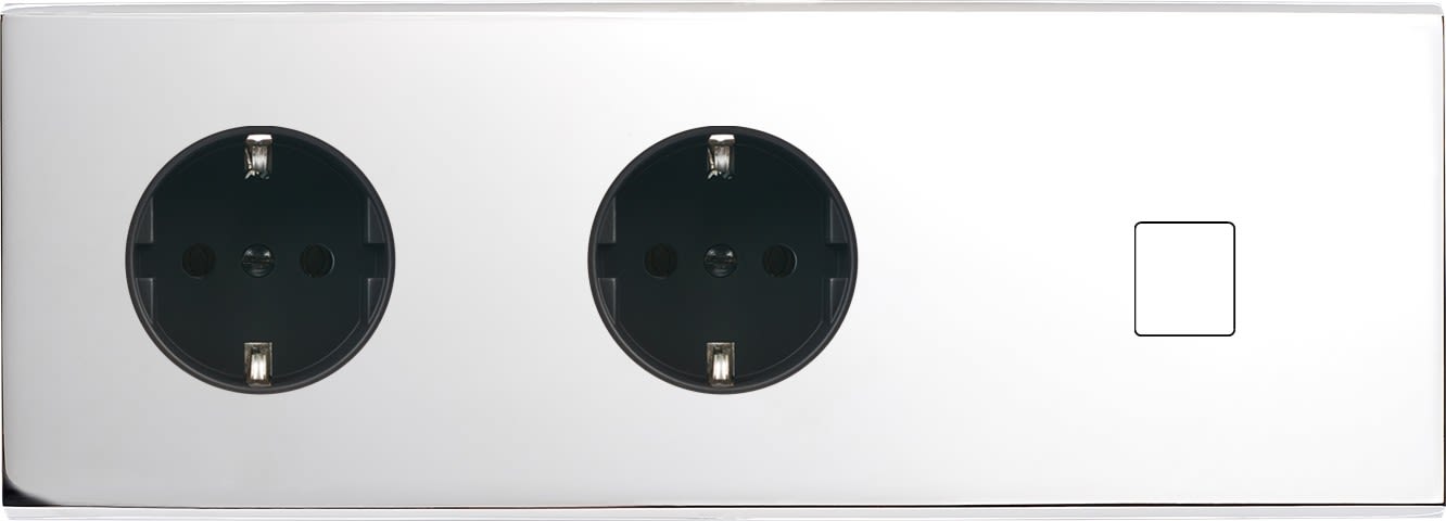 MODELEC - Façade Confidence Laiton Chrome Triple Horizontale PCK Pck M1