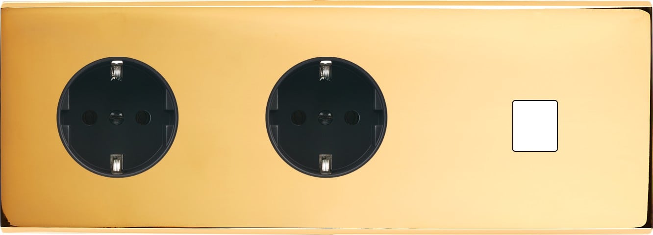 MODELEC - Façade Confidence Laiton Or Miroir Triple Horizontale PCK Pck M1