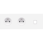 MODELEC - Façade Confidence Laiton Blanc Email Triple Horizontale PC Pc M1